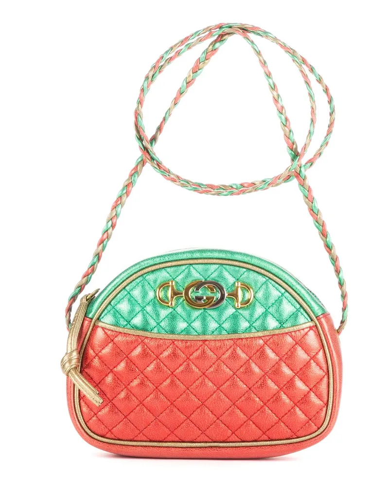 Gucci Crossbody Bags Trapuntata Dome Crossbody grün Grün