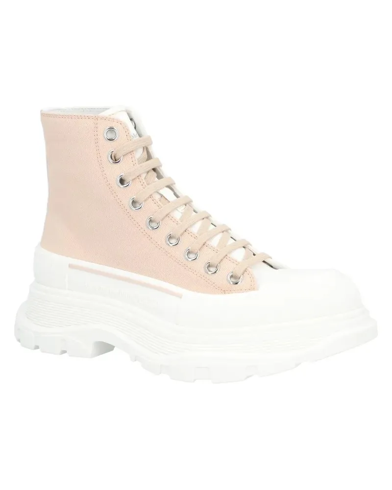 Alexander McQueen Stiefel Tread Slick Boots 'White Grey' weiß Weiß