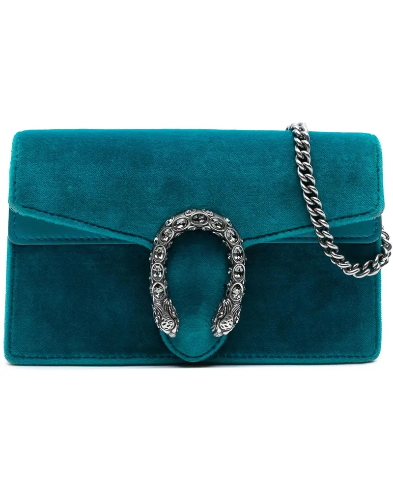 Gucci Hobo Bags Mini Velvet Dionysus Crossbody blau Blau