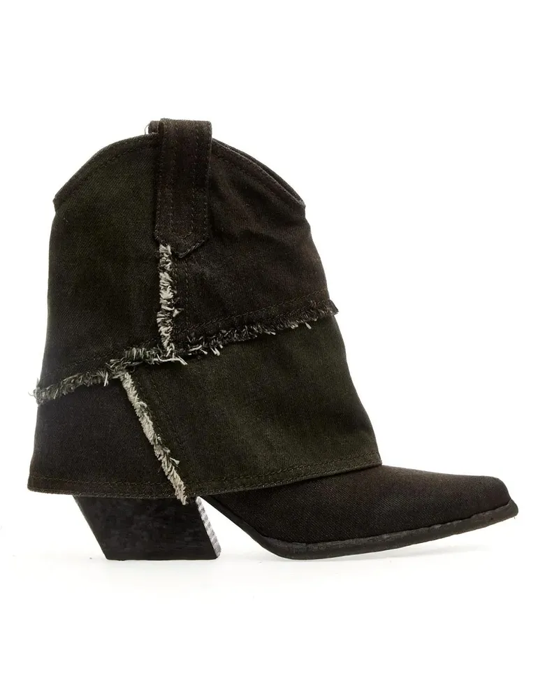 Elena Iachi Stiefel Gray Jeans Cowboy Boots grau Grau