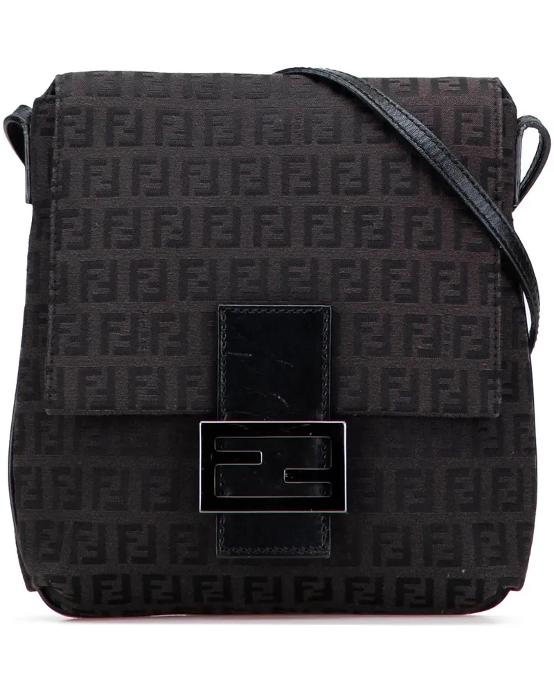 Fendi Hobo Bags Zucchino Canvas Crossbody braun Braun