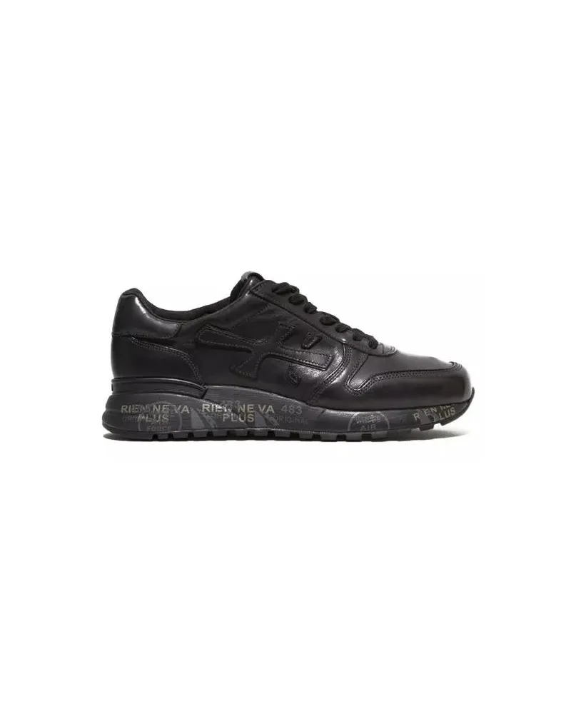 Premiata Low-Top Sneaker Mick Sneaker In Black Leather schwarz Schwarz