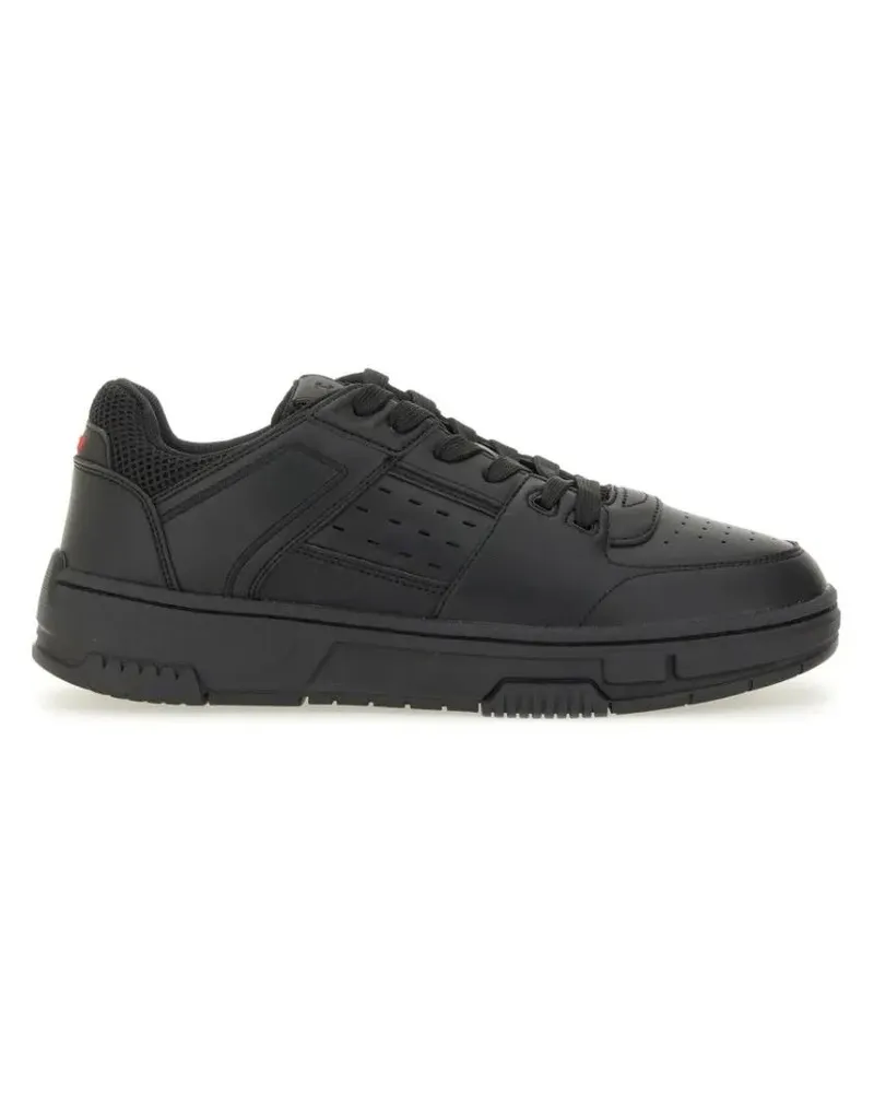 HUGO BOSS Low-Top Sneaker Sneaker With Mesh Details schwarz Schwarz