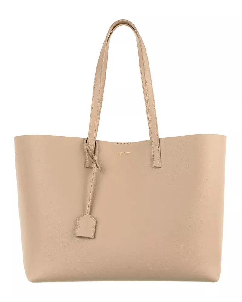 Saint Laurent Tote Shopping Bag Beige