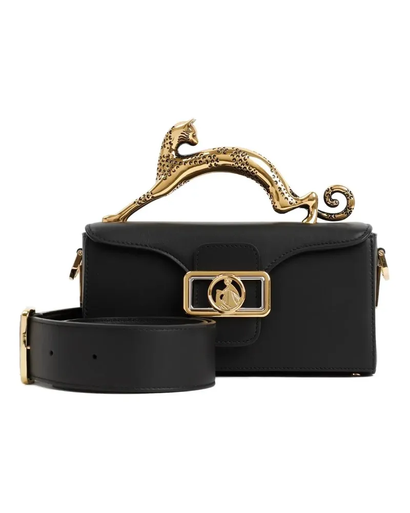 Lanvin Hobo Bags Nano Pencil Cat Bag schwarz Schwarz