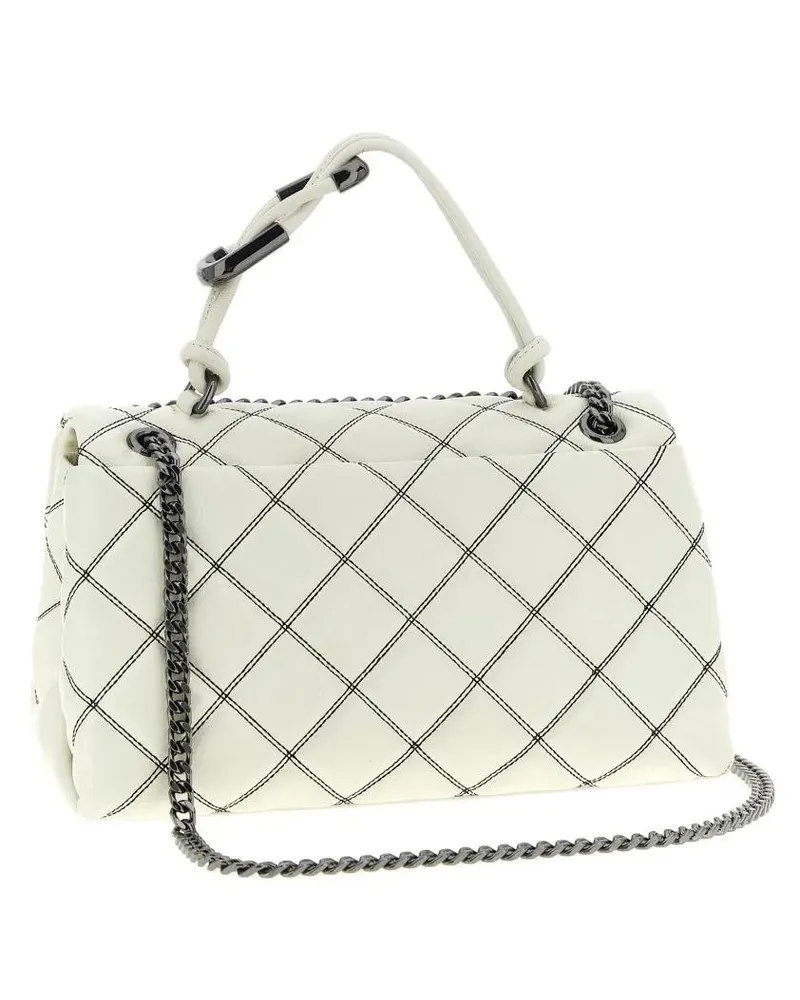 Marc Jacobs Hobo Bags The Bi-Color Quilted Dual' Medium Shoulder Bag weiß Weiß