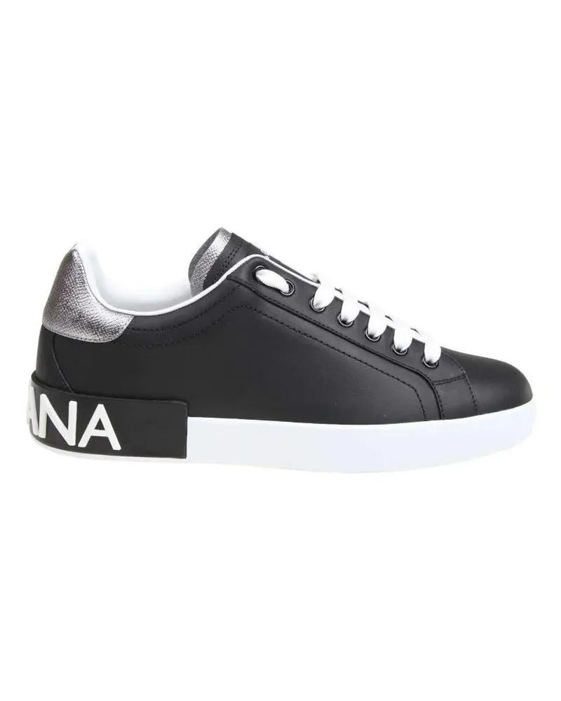 Dolce & Gabbana Low-Top Sneaker Portofino Sneakers In Nappa Calfskin With Cushione schwarz Schwarz