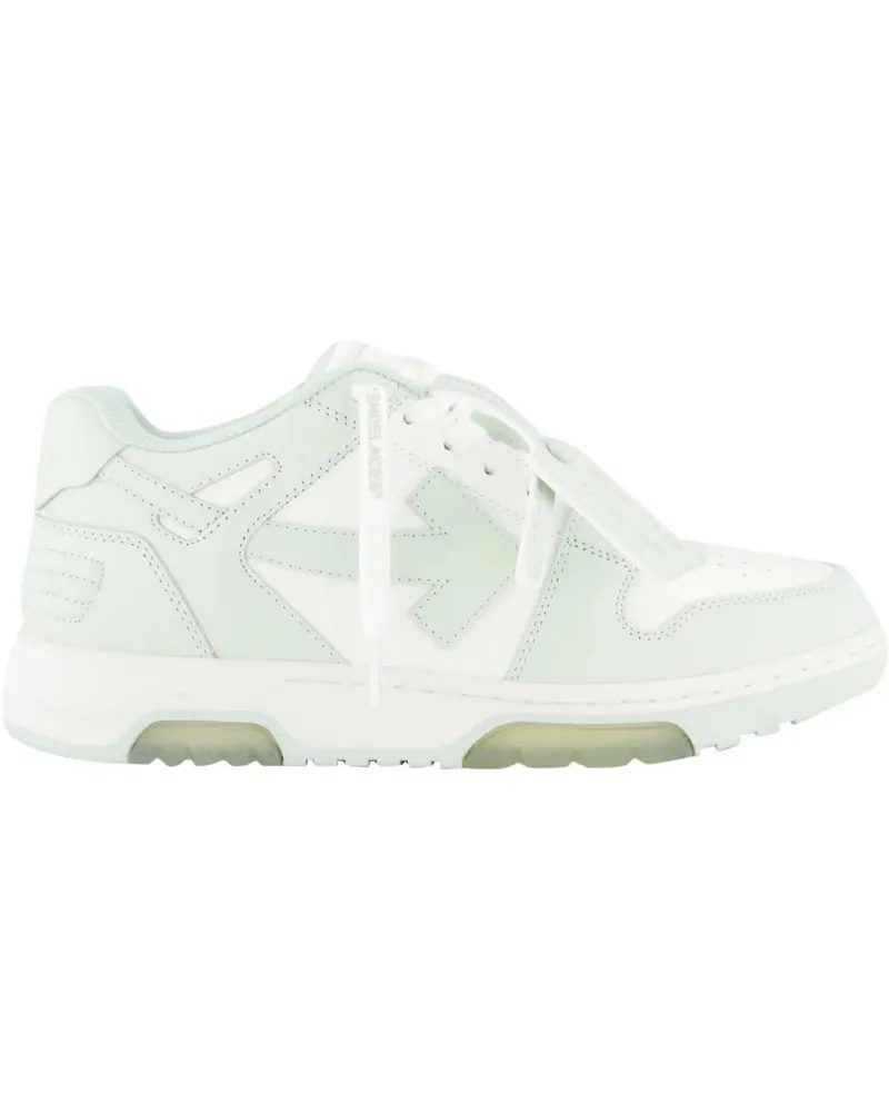 OFF-WHITE Low-Top Sneaker Heren Out Of Office Sneaker Wit/Mint weiß Weiß