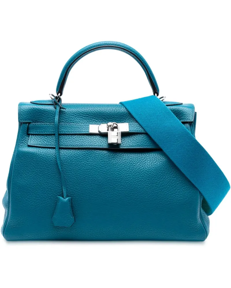Hermès Hobo Bags Togo Amazon Kelly II Retourne 32 blau Blau