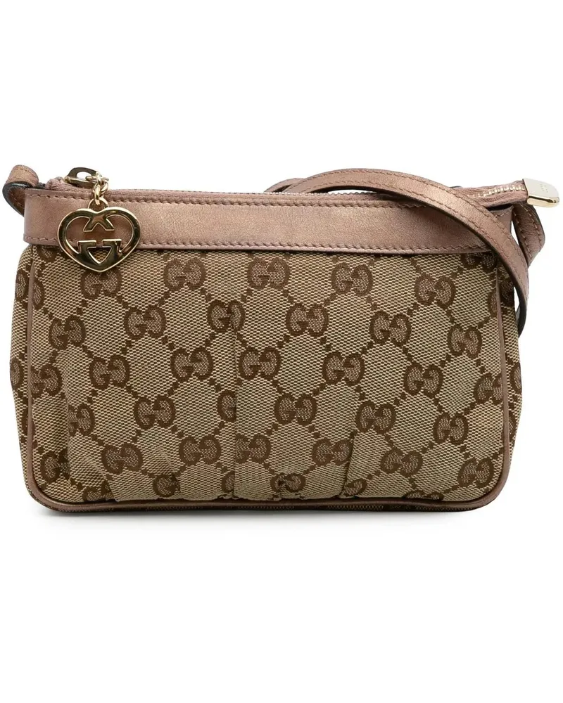 Gucci Hobo Bags 2000-2015 GG Canvas Lovely Crossbody braun Braun