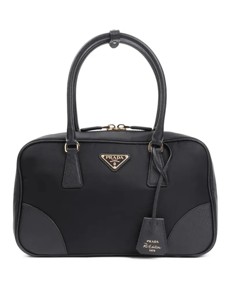 Prada Crossbody Bags Rectangular Handbag In Recycled Polyamide schwarz Schwarz