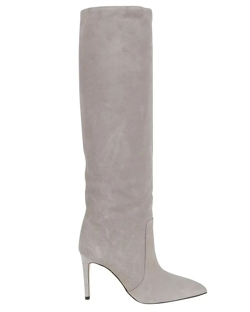 Paris Texas Stiefel Leather Ankle Boots grau Grau