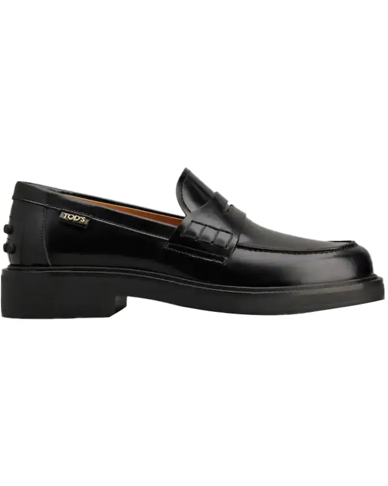 TOD'S Loafer Flat Shoes Black schwarz Schwarz