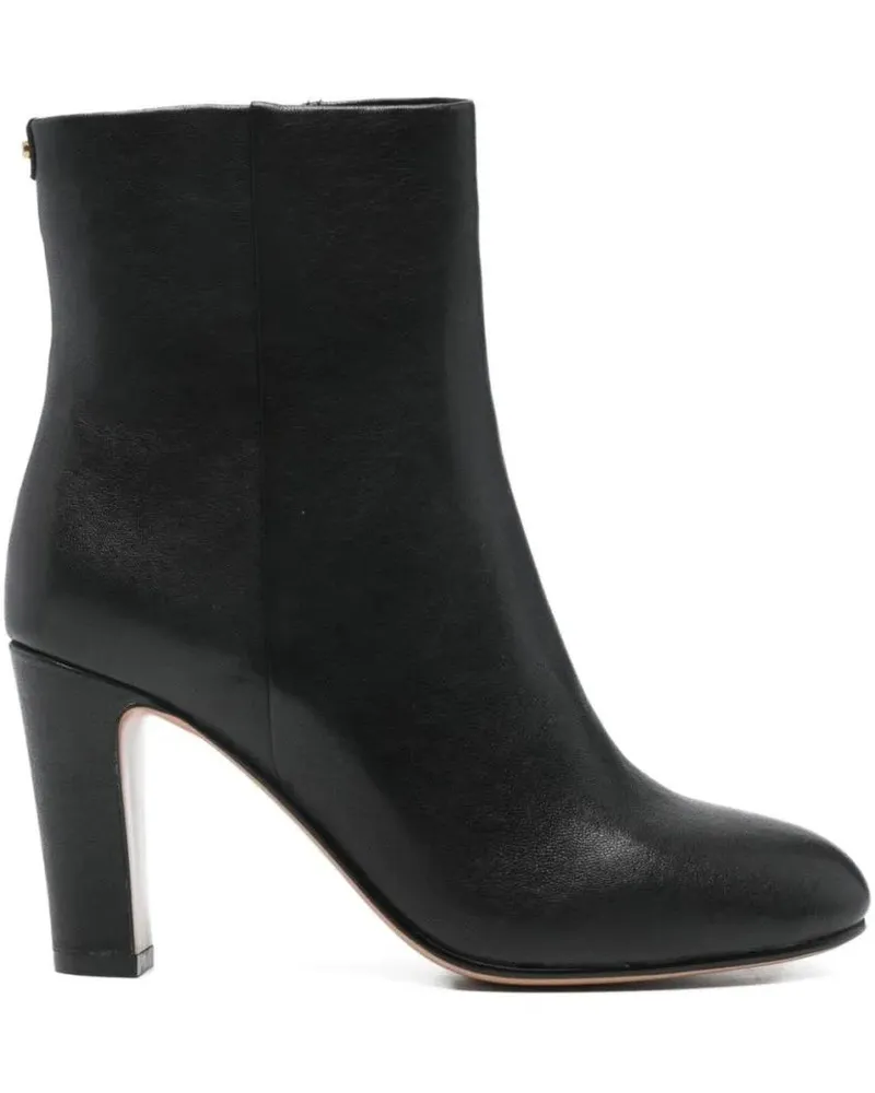 Twin-Set Stiefel Smooth Leather Ankle Boots schwarz Schwarz