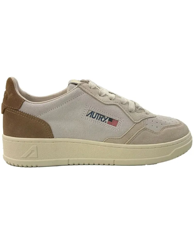 AUTRY Low-Top Sneaker Low-Top Suede And Leather Sneakers With Contrastin grau Grau