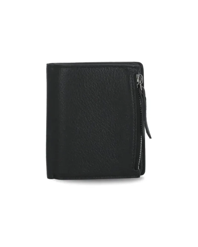 Maison Margiela Portemonnaies Four Stitches Wallet schwarz Schwarz