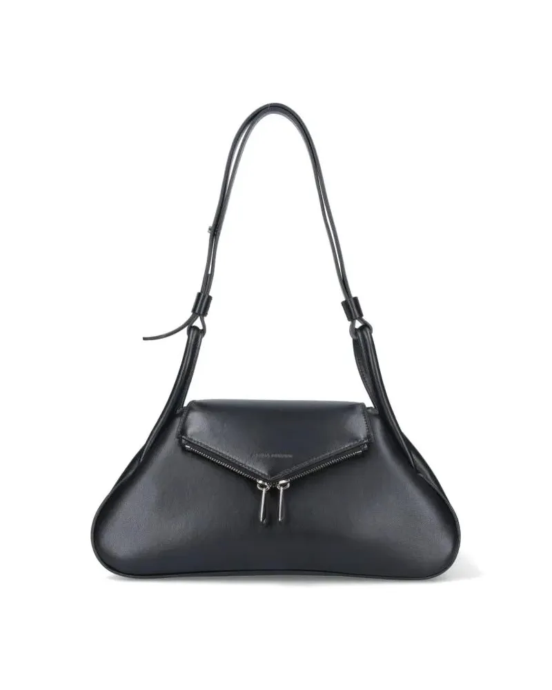 Amina Muaddi Hobo Bags "Gemini" Shoulder Bag – Black schwarz Schwarz