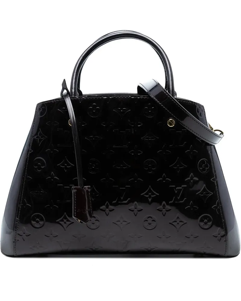 Louis Vuitton Hobo Bags Monogram Vernis Montaigne MM orange Orange