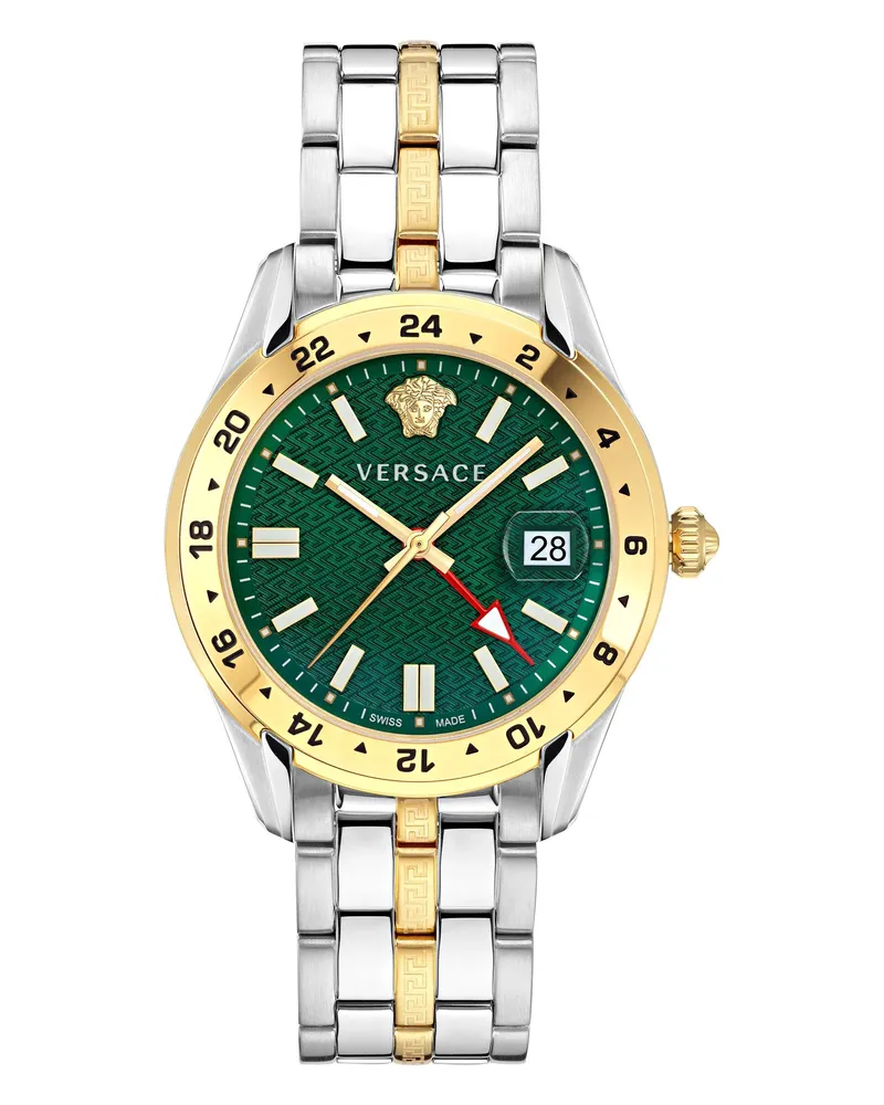 Versace Uhren Analoge Quarzuhr Greca Time Gmt(Wc-7C) gold Gold