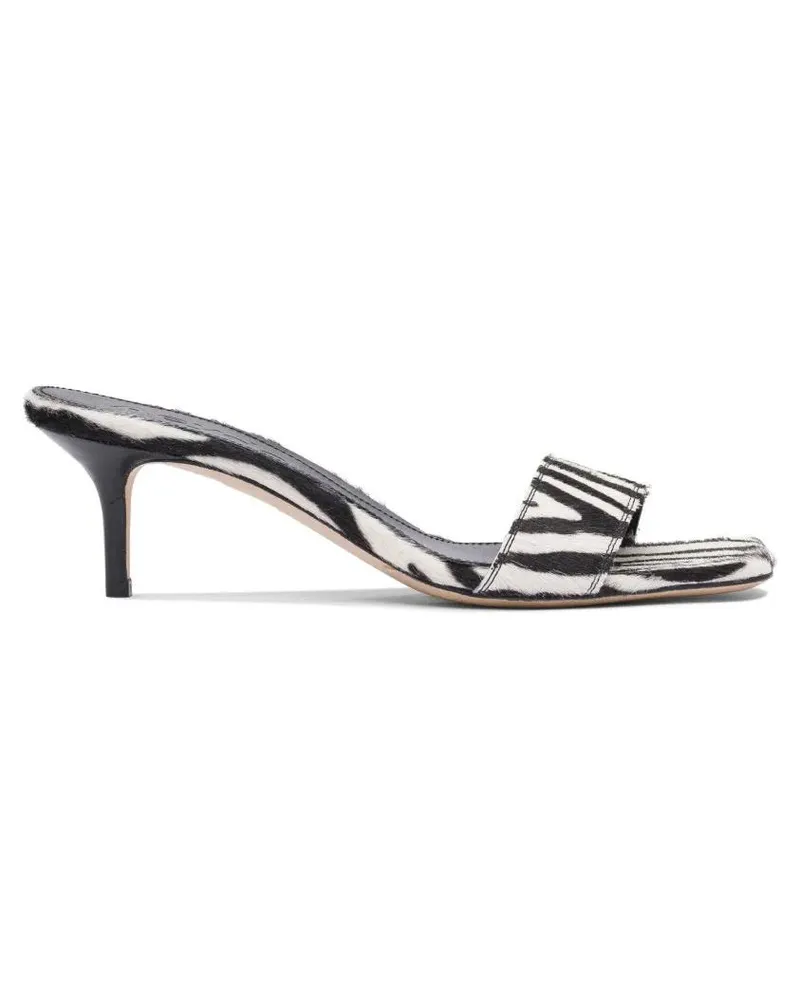 aeyde Sandalen 55Mm Zebra Print Calf Leather Sandals bunt Bunt
