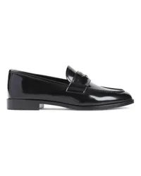 Giorgio Armani Loafers & Ballerinas Black Calf Leather Driver Loafer Schwarz