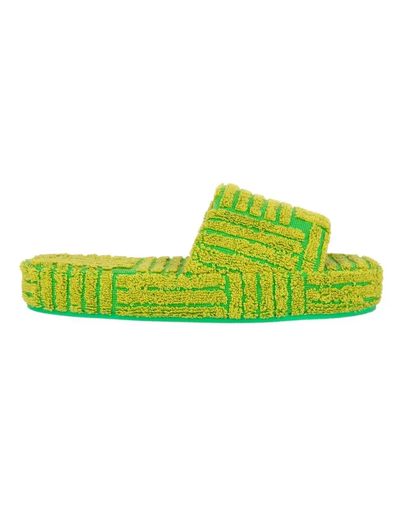 Bottega Veneta Sandalen Resort Sponge Slides grün Grün