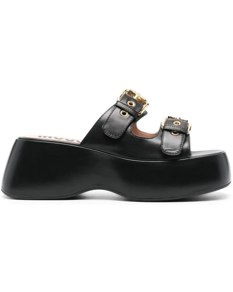 Moschino Sandalen Sandals Black schwarz Schwarz