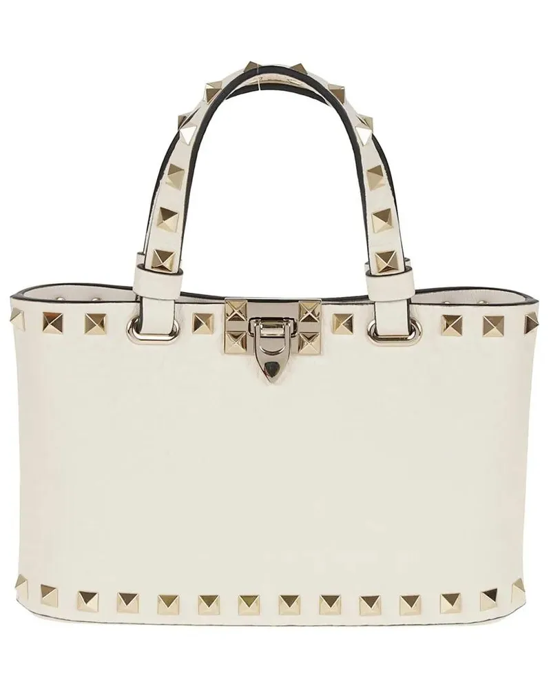 Valentino Garavani Shopper & Totes Mini Rockstud Shopping Bag weiß Weiß