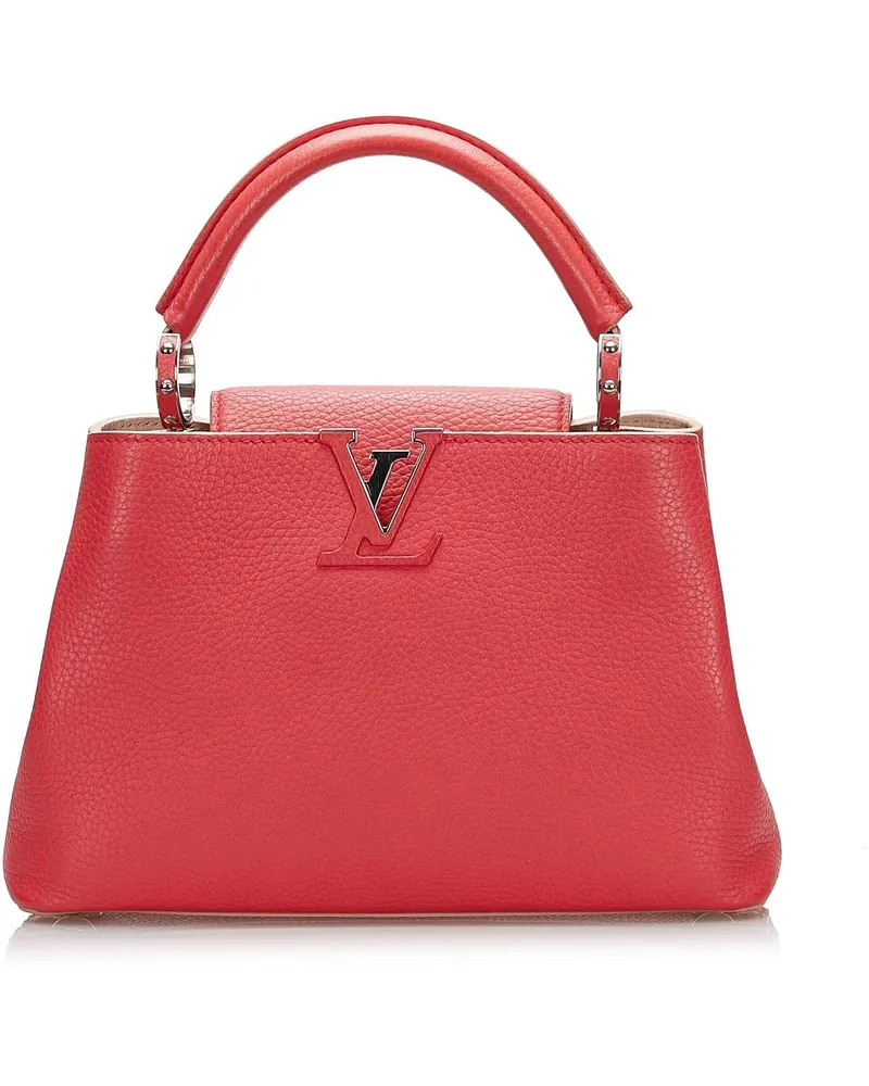 Louis Vuitton Hobo Bags 2015 Taurillon Capucines BB rot Rot