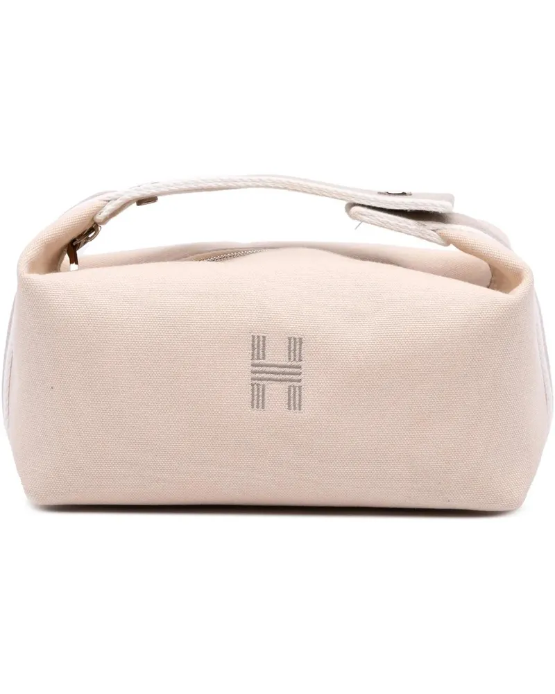 Hermès Kosmetiktaschen Small Canvas Bride A Brac braun Braun