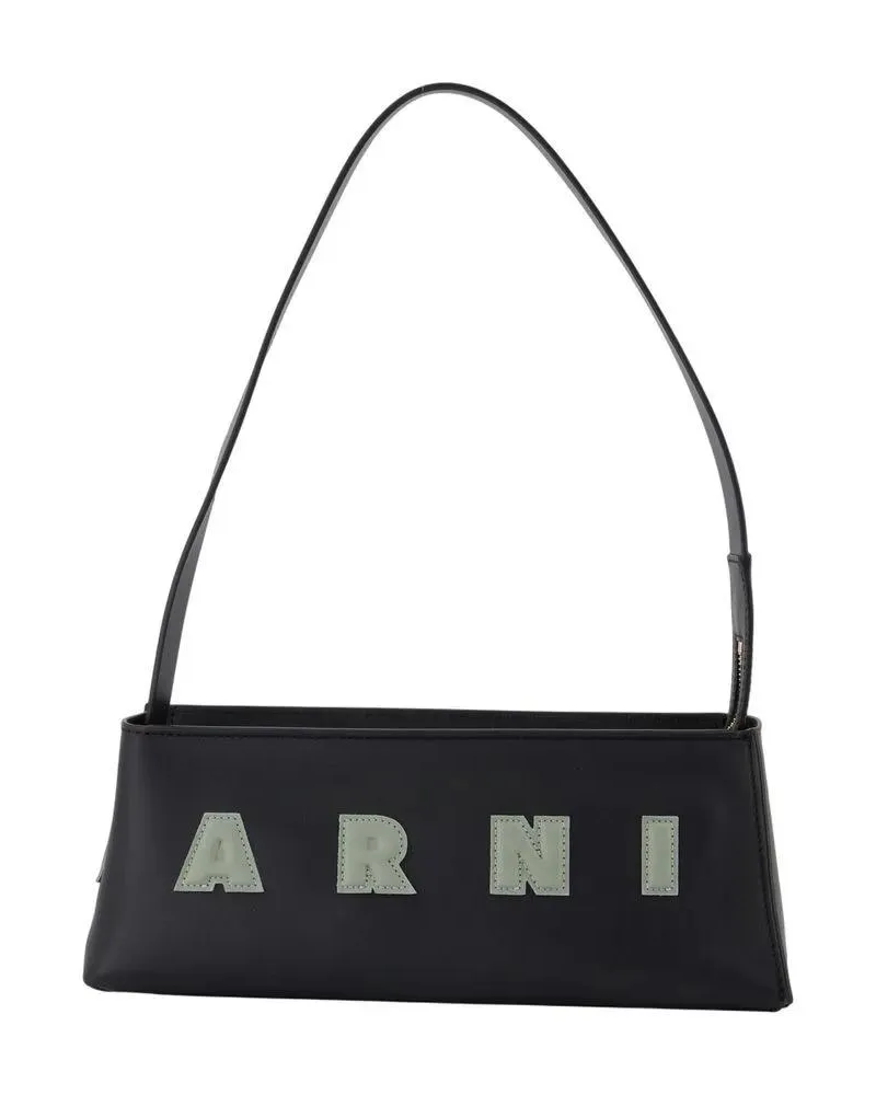 Marni Hobo Bags Museo Shoulder Bag - Leather - Black schwarz Schwarz