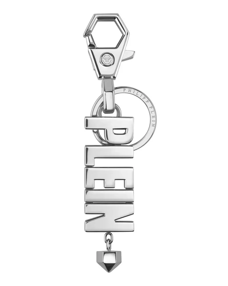 Philipp Plein Schlüssel- & Taschenanhänger Keychain Pp silver Silber