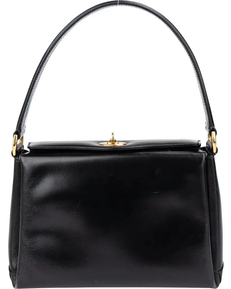 Gucci Crossbody Bags  Black Leather Turnlock Handbag schwarz Schwarz