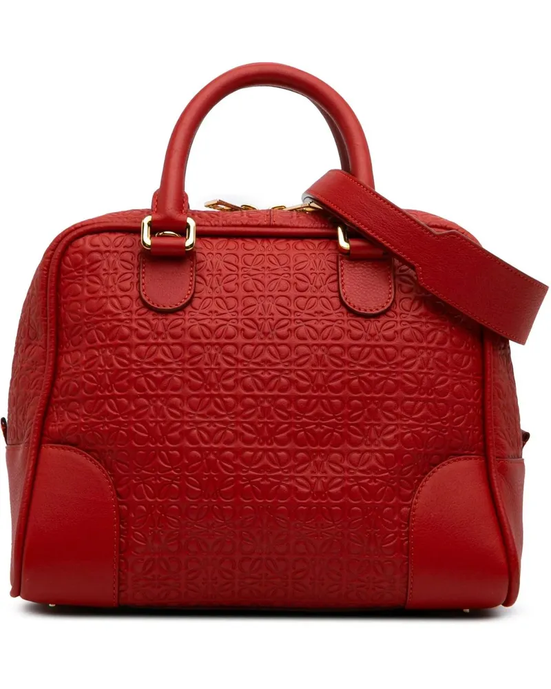 Loewe Hobo Bags Anagram Embossed Leather Amazona 75 rot Rot