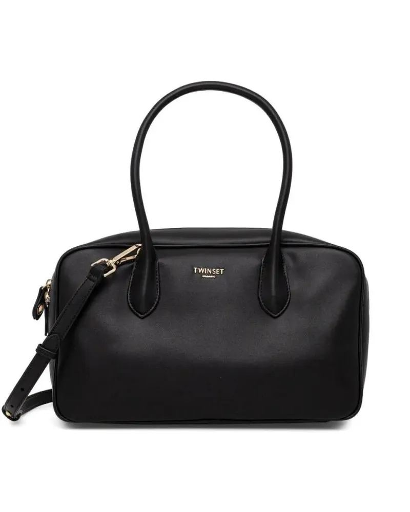 Twin-Set Hobo Bags Structured Black Bag With Minimalist Design schwarz Schwarz