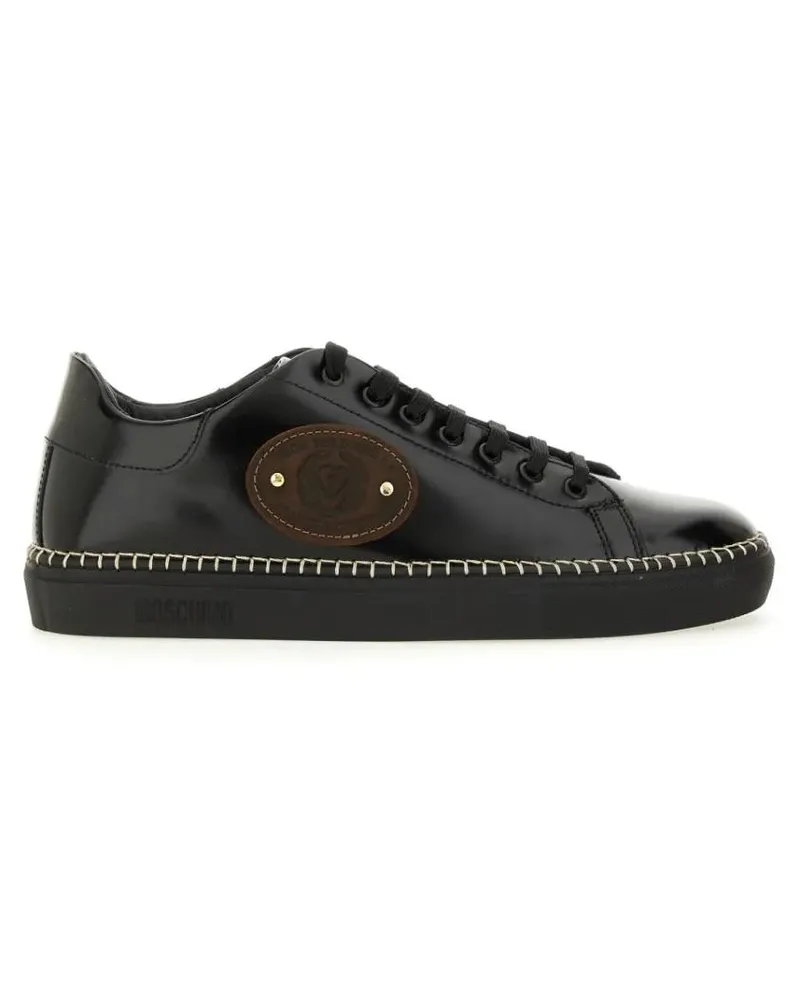 Moschino Low-Top Sneaker Calf Leather Low-Top Sneakers schwarz Schwarz