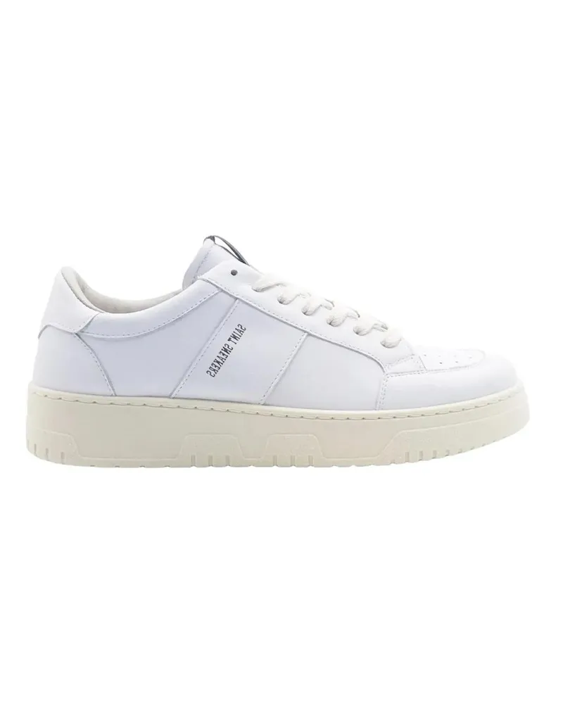 Saint Sneakers Low-Top Sneaker White Leather Sneakers With Cushioned Sole weiß Weiß