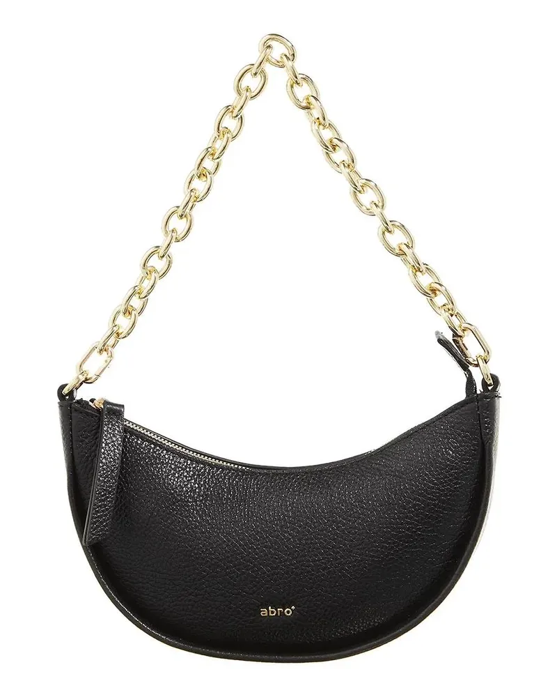 Abro Pochettes Schultertasche Moon/ Black/Gold schwarz Schwarz