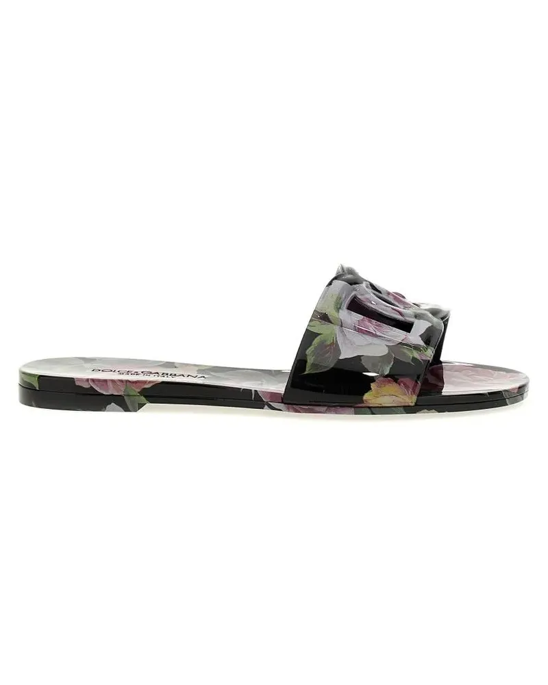 Dolce & Gabbana Sandalen 'Bianca' Slides schwarz Schwarz
