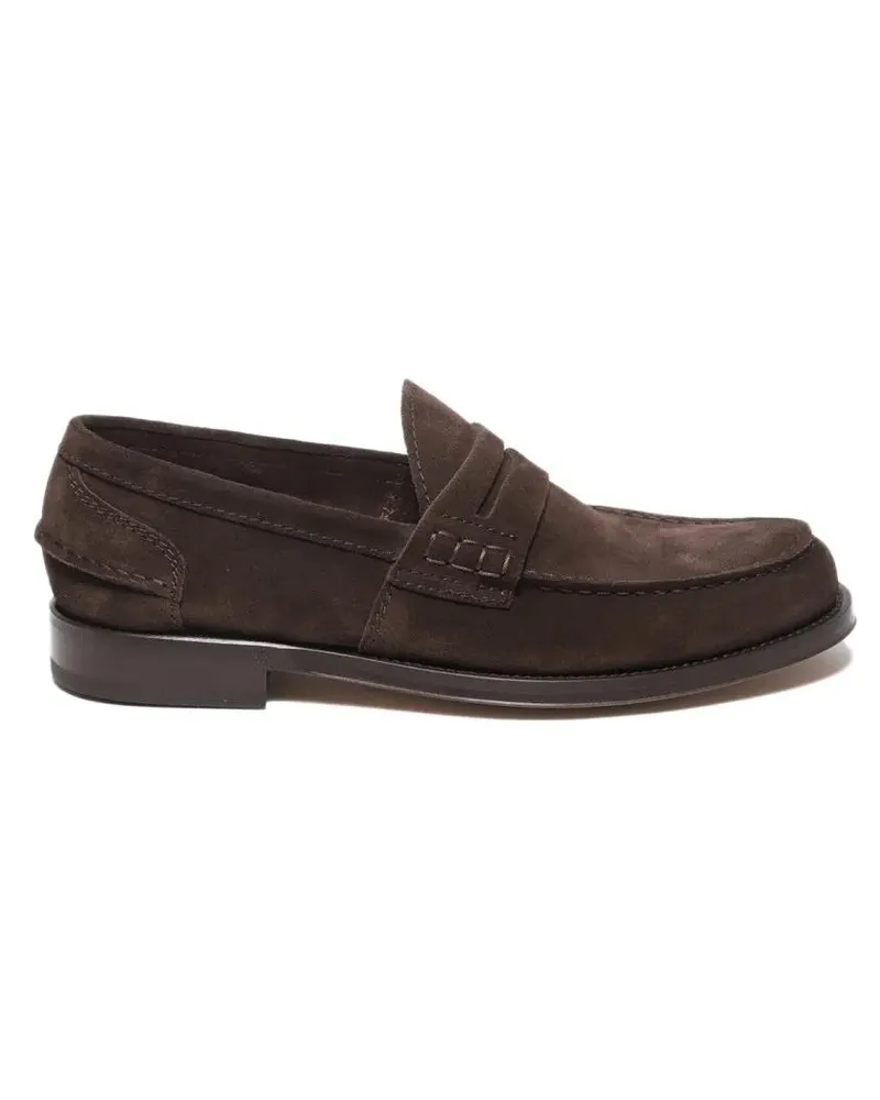 Green George Loafer Ebony Suede Moccasin braun Braun
