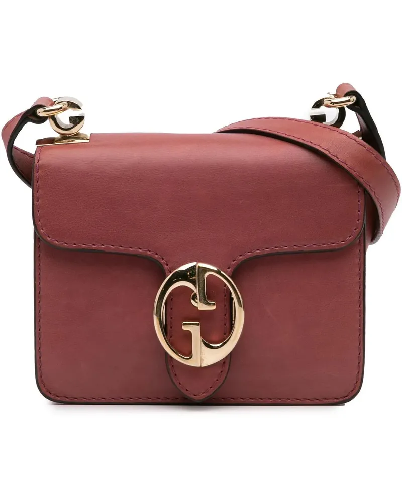 Gucci Hobo Bags 2016-present Small Leather 1973 Crossbody Bag rot Rot