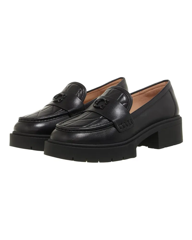 Coach Loafer Leah Quilted Leather Loafer schwarz Schwarz