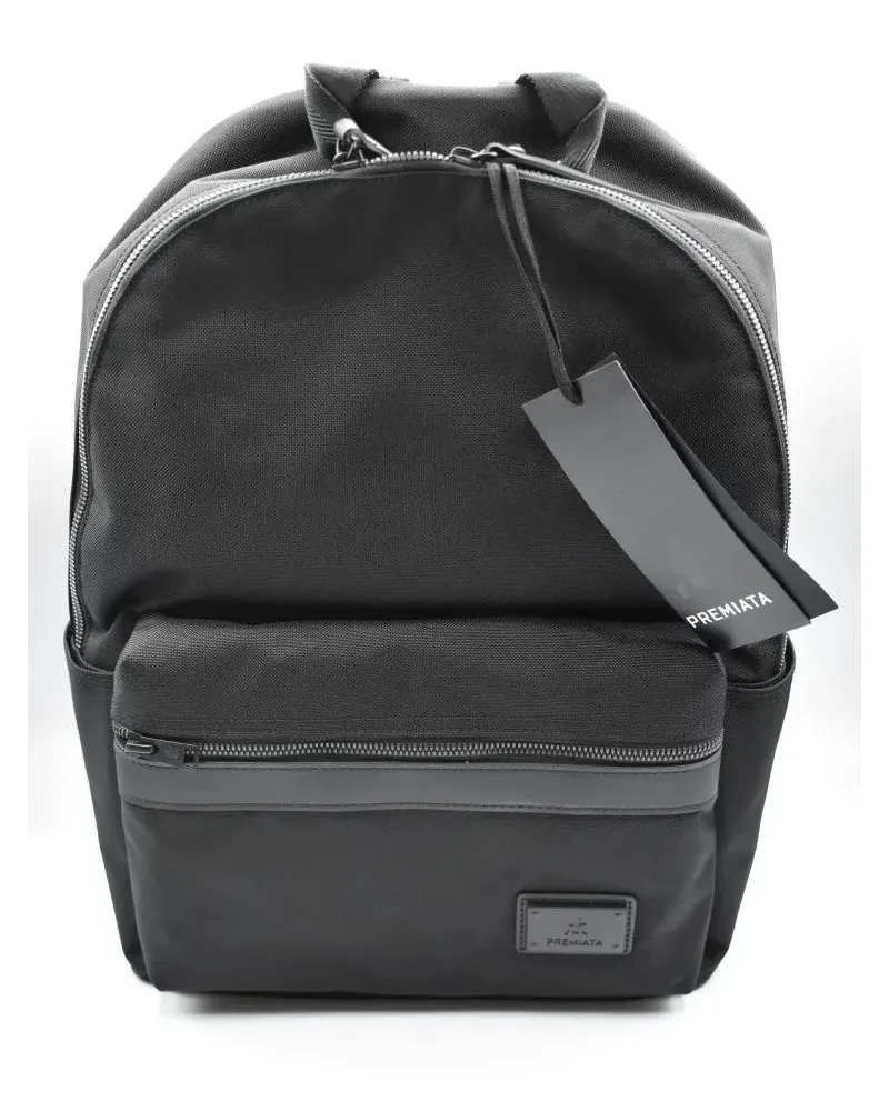 Premiata Rucksäcke Streamlined Black Handbag With Adjustable Straps schwarz Schwarz