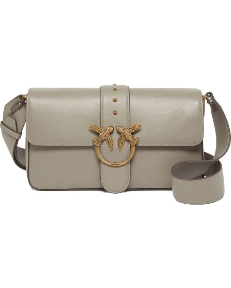 Pinko Crossbody Bags Love One Classic Slouchy Fl grau Grau