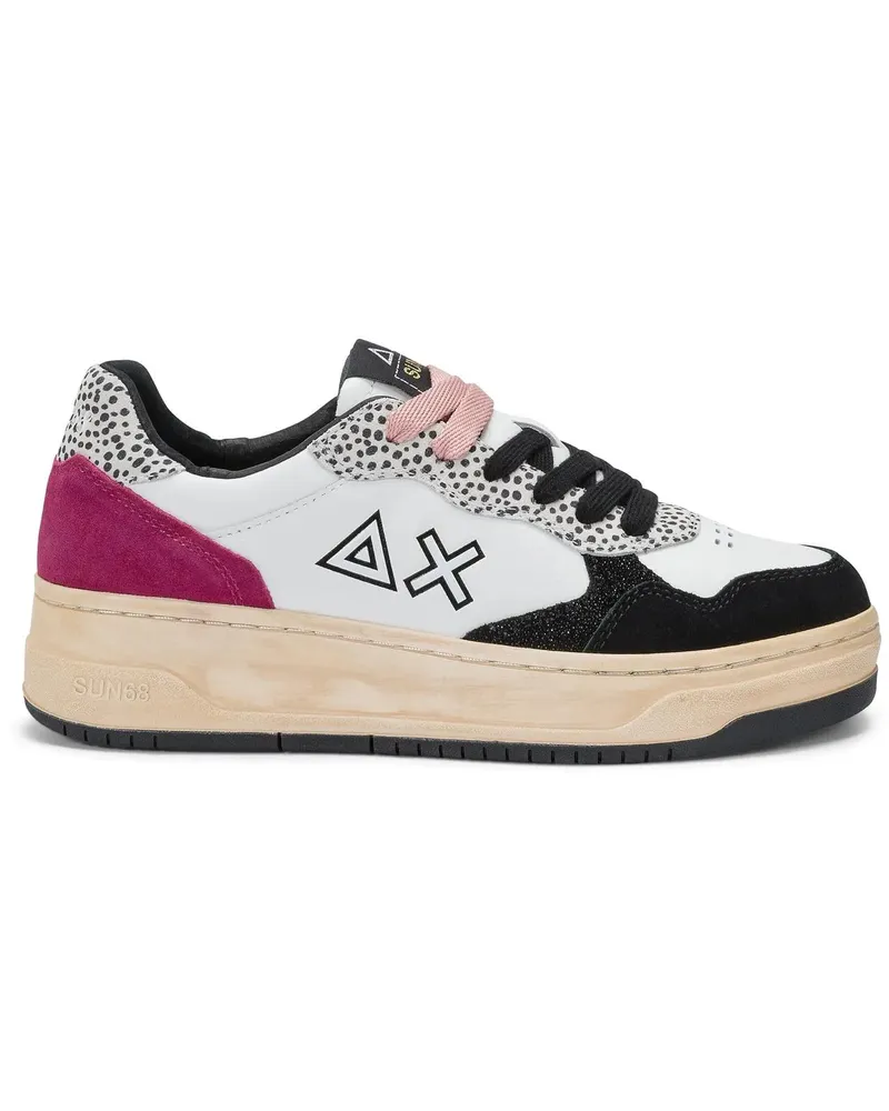 Sun68 Low-Top Sneaker Sneakers Fuchsia rosa Gold