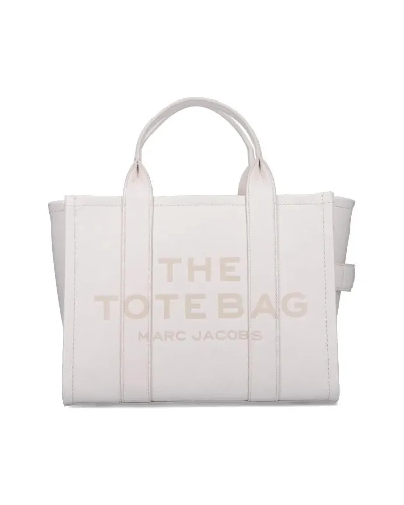 Marc Jacobs Shopper & Totes Medium 'The Leather' Tote Bag – White weiß Weiß