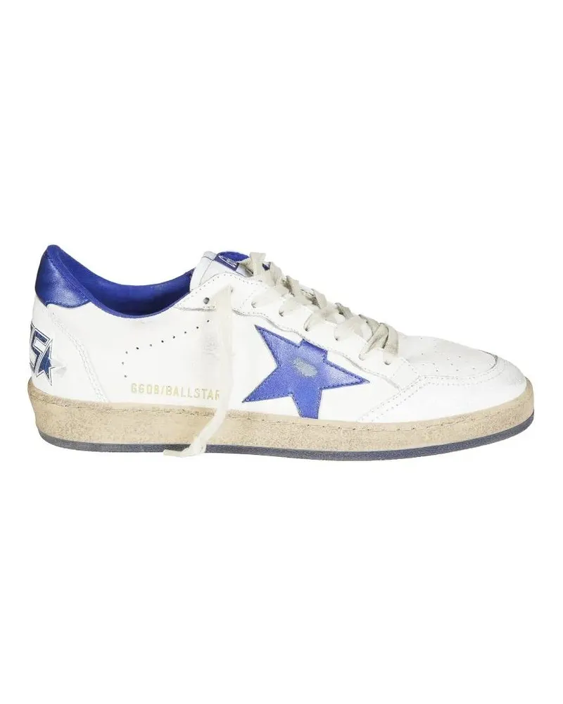 Golden Goose Low-Top Sneaker Ballstar Nappa Upper Laminated Star Sneakers weiß Weiß
