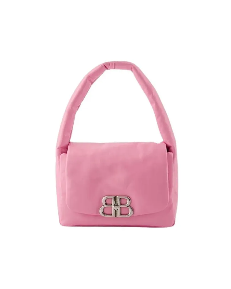 Balenciaga Shopper Monaco Sling S Shoulder Bag - Leather - Pink Rosa