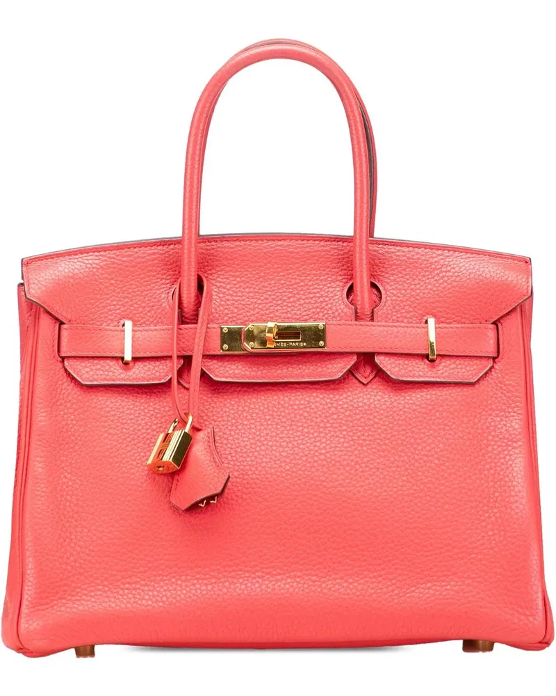 Hermès Crossbody Bags Clemence Birkin Retourne 30 rosa Gold