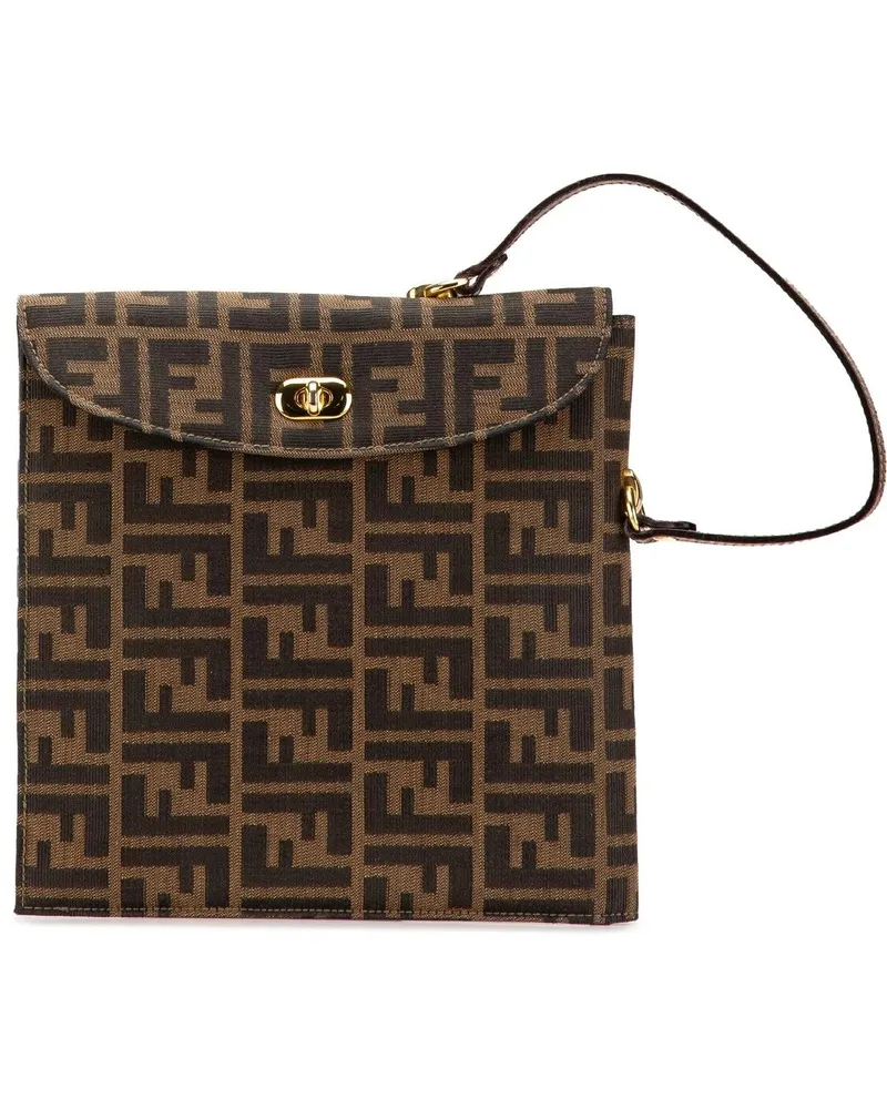 Fendi Crossbody Bags 20th Zucca Canvas Handbag braun Braun